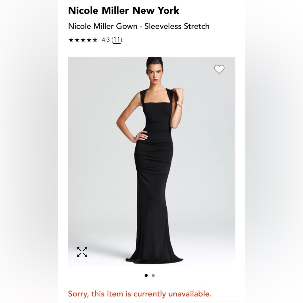 NWOT Black Formal Gown